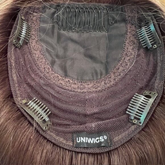 Uniwigs Top Secret | Silk Top Human Hair Topper | With Layers - Color : 223R - Picture 4 of 8